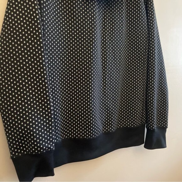 Volcom Black & White Rain Drop Hoodie w Green Lining & High Neck - Picture 16 of 16